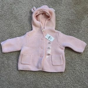 NWT pink 0-3 month Gap knit sweater